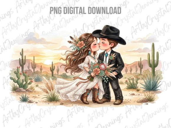 Boho Country Western Wedding PNG: A Designer's Dream Asset