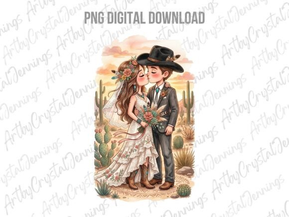Country Boho Western Wedding PNG: A Designer's Versatile Asset