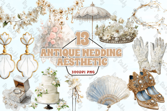 The Timeless Appeal of an Antique Wedding Aesthetic PNG