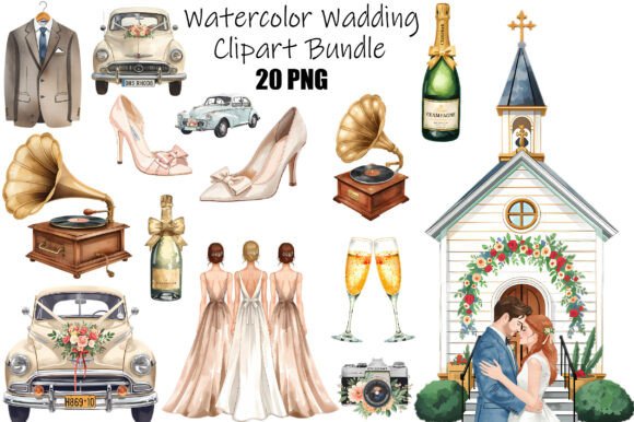 Timeless Romance: Designing with Vintage Wedding Clipart