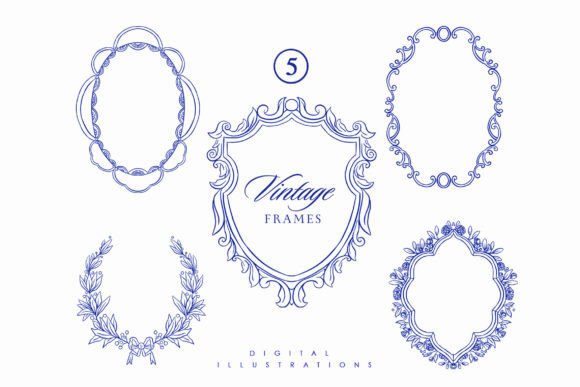 Victorian Wedding Crest Frames: Timeless Elegance for Modern Designs