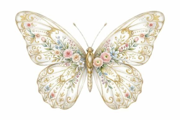 Watercolor Butterfly Wedding Clipart: A Designer's Delicate Touch